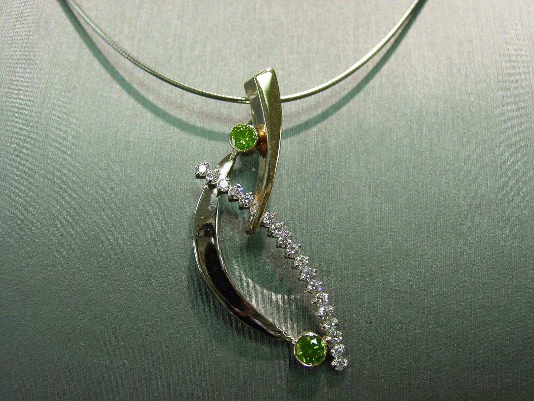 Green Crystal Pendant